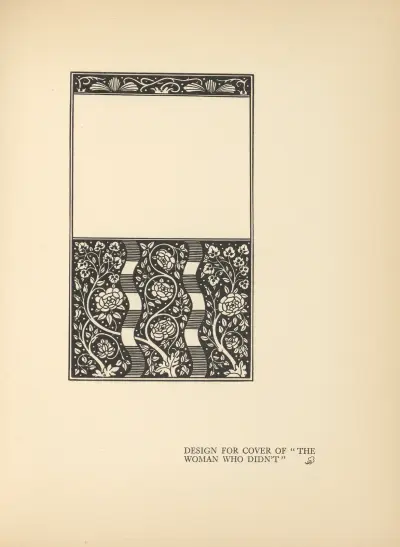 Design for cover of ‘The Woman Who Didn’t’ av Aubrey Vincent Beardsley