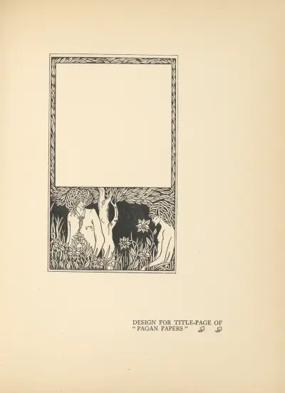 Design For Title-Page of ‘Pagan Papers’ av Aubrey Vincent Beardsley