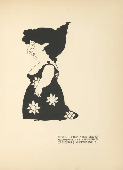 Design. From ‘Bon Mots’ – nr 2 av Aubrey Vincent Beardsley