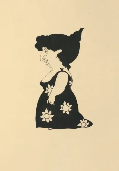 Design. From ‘Bon Mots’ – nr 4 av Aubrey Vincent Beardsley