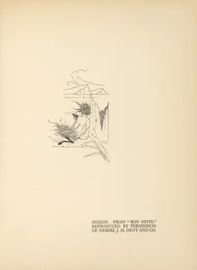Design. From ‘Bon Mots’ – nr 1 av Aubrey Vincent Beardsley