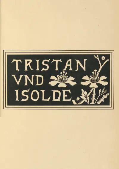 Design From The Cover of Aubrey Beardsley’s Copy of ‘Tristan Und Isolde’ – nr 1 av Aubrey Vincent Beardsley