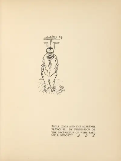Émile Zola and The Academie Franqaise av Aubrey Vincent Beardsley