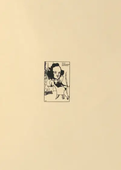 Felix Mendelssohn Bartholdy. From ‘The Savoy’ No.8 av Aubrey Vincent Beardsley