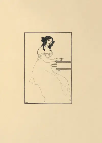 Frontispiece. From ‘A Book of Bargains’ av Aubrey Vincent Beardsley