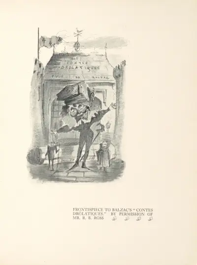 Frontispiece To Balzac’s ‘Contes Drolatiques’ av Aubrey Vincent Beardsley