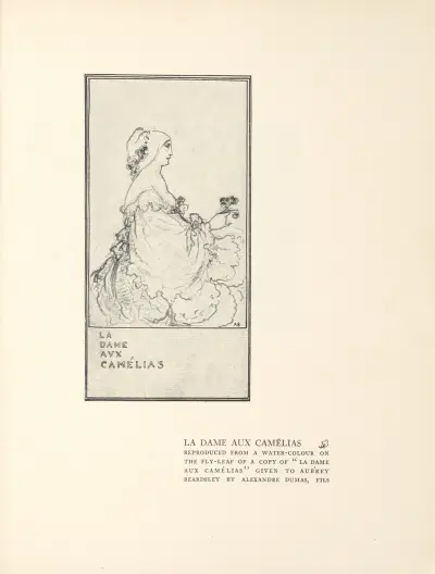 La Dame Aux Camélias av Aubrey Vincent Beardsley