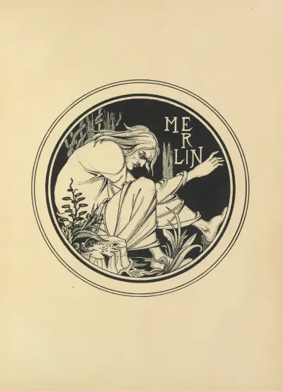Merlin av Aubrey Vincent Beardsley