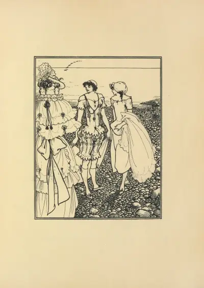On Dieppe Beach (The Bathers) From No. 1 of ‘The Savoy’ av Aubrey Vincent Beardsley