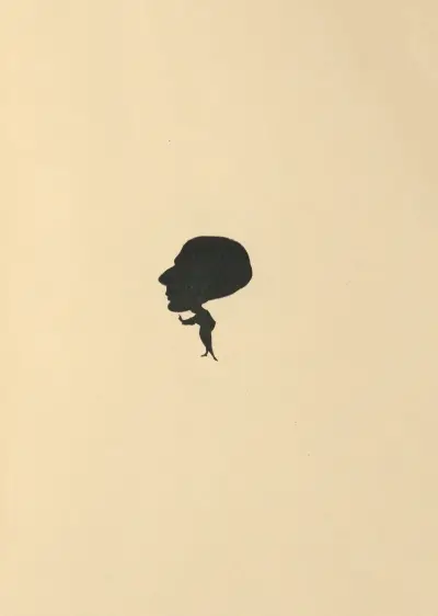 Silhouette of Aubrey Beardsley av Aubrey Vincent Beardsley
