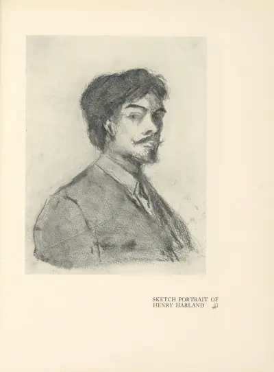 Sketch Portrait of Henry Harland av Aubrey Vincent Beardsley