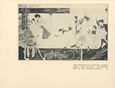 The Birihday of Madame Cigale av Aubrey Vincent Beardsley