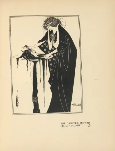 The Dancer’s Reward. From ‘Salome’ – nr 1 av Aubrey Vincent Beardsley