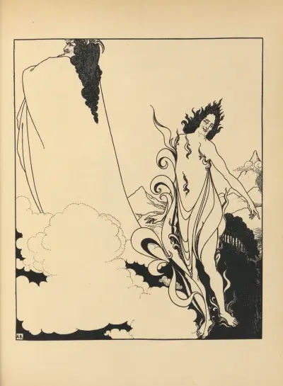 The Fourth Tableau of ‘Das Rheingold’. From ‘The Savoy’ No.5 av Aubrey Vincent Beardsley