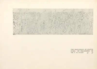 The Procession of Jeanne d’Arc av Aubrey Vincent Beardsley