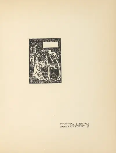 Vignette. From ‘Le Morte d’Arthur’ – nr 8 av Aubrey Vincent Beardsley