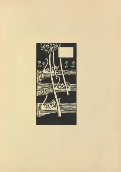 Vignette From ‘Le Morte Darthur’, 1897 – nr 10 av Aubrey Vincent Beardsley