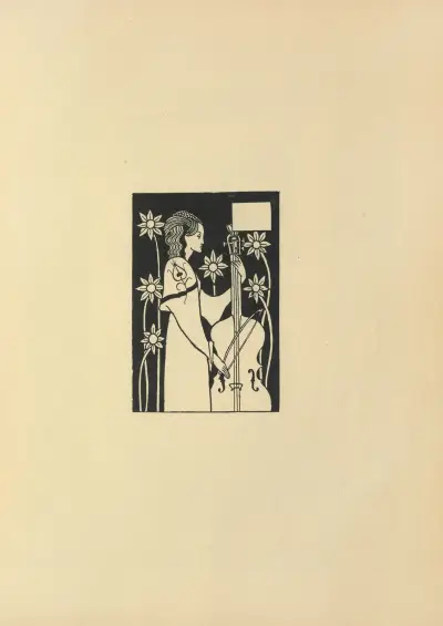Vignette From ‘Le Morte Darthur’, 1897 – nr 3 av Aubrey Vincent Beardsley