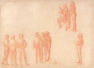 Groups of Male Figures av Vittore Carpaccio