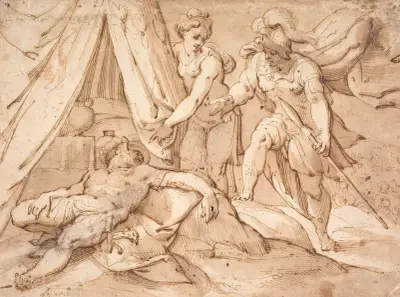 Jael and Sisera av Hans von Aachen