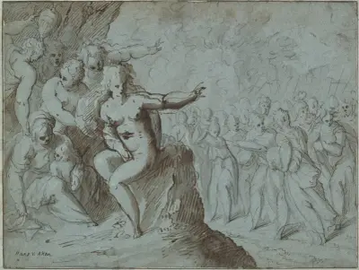 Mythological Scene av Hans von Aachen
