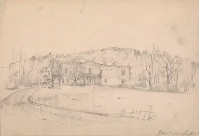 Gartenpalais bei Wien von Rudolf von Alt