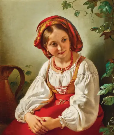En italiensk flicka av Friedrich von Amerling