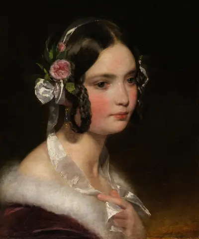 Porträtt av en flicka av Friedrich von Amerling