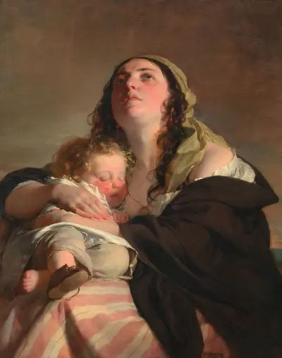 Die Witwe av Friedrich von Amerling