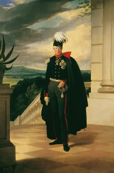 Kejsar Frans I av Österrike i preussisk generalsuniform av Friedrich von Amerling
