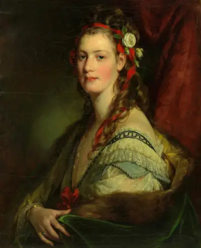 Marie Paterno, född Nemetschke, senare Amerling respektive Hoyos (konstnärens 4:e fru) av Friedrich von Amerling