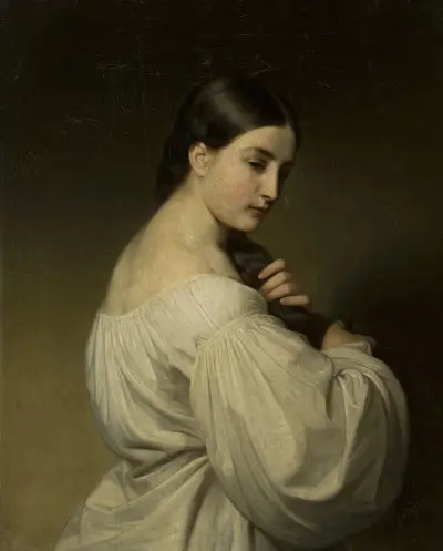 Porträtt av en ung kvinna av Friedrich von Amerling