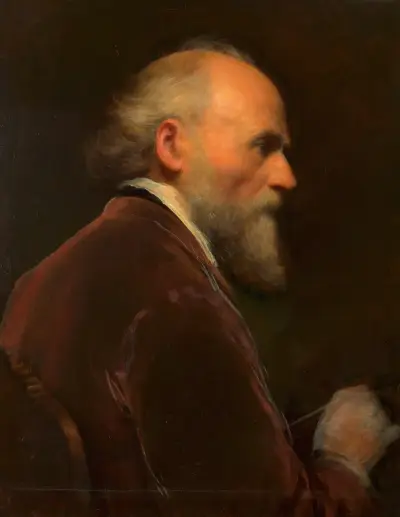 Selbstbildnis Friedrich von Amerling, 1870 av Friedrich von Amerling