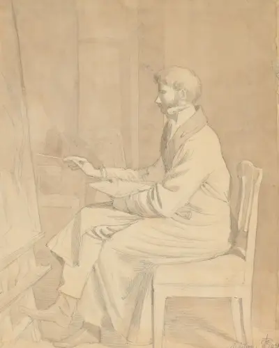 Självporträtt av Friedrich von Amerling