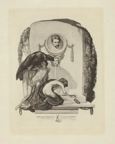 E.L. Musikexlibris av Franz von Bayros