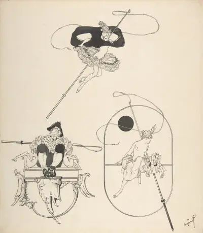 Three Vignettes for Book Illustration av Franz von Bayros