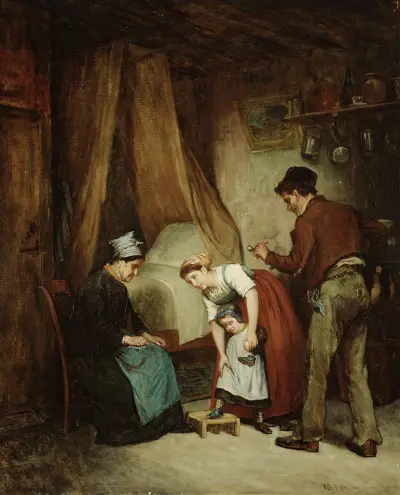 A French Cobbler av Adolf Von Becker