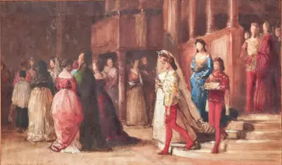 En fest i palatset av Eugen von Blaas