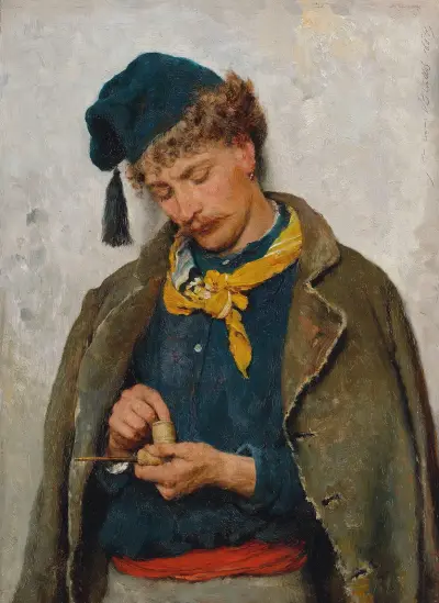 En soldat av Eugen von Blaas