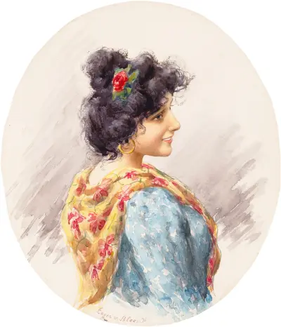 An Italian Beauty av Eugen von Blaas