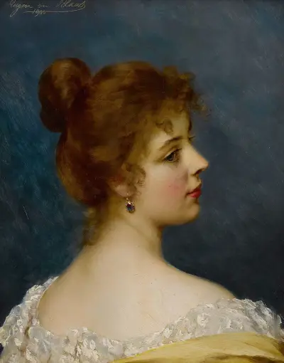 An italian Beauty av Eugen von Blaas