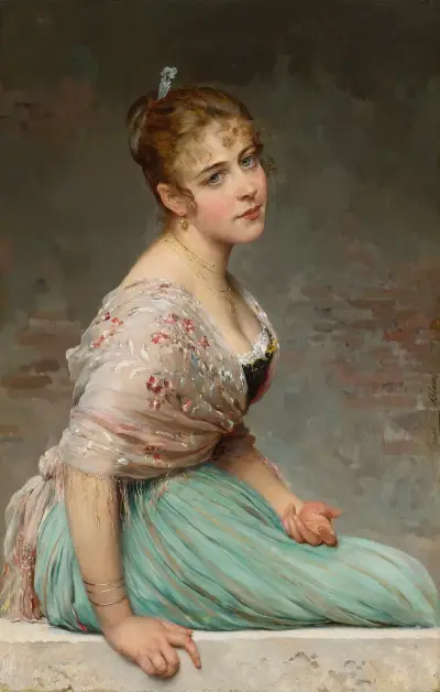Kontemplation av Eugen von Blaas