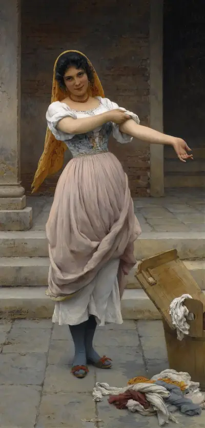 Tvätterskan av Eugen von Blaas