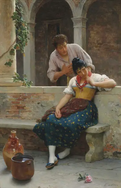 The Proposal av Eugen von Blaas