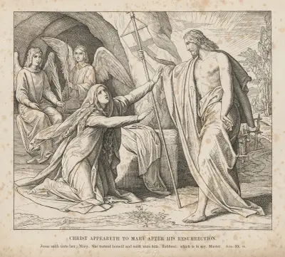Kristus uppenbarar sig för Maria efter sin uppståndelse av Julius Schnorr von Carolsfeld