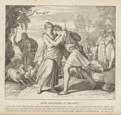 Jakob och Rachel vid brunnen av Julius Schnorr von Carolsfeld