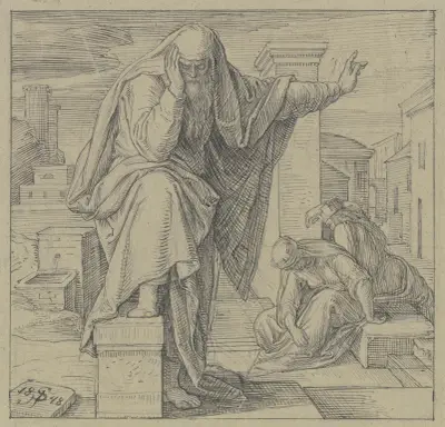 Jeremias klagan av Julius Schnorr von Carolsfeld