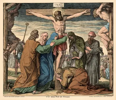 Jesu Tod am Kreuze (The crucifixion of Christ) av Julius Schnorr von Carolsfeld