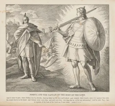 Josua och Herrens härs hövitsman av Julius Schnorr von Carolsfeld