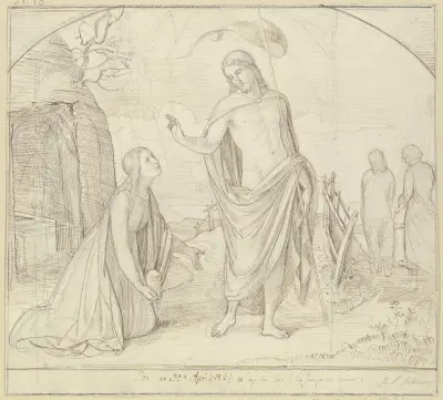 Noli me tangere av Julius Schnorr von Carolsfeld